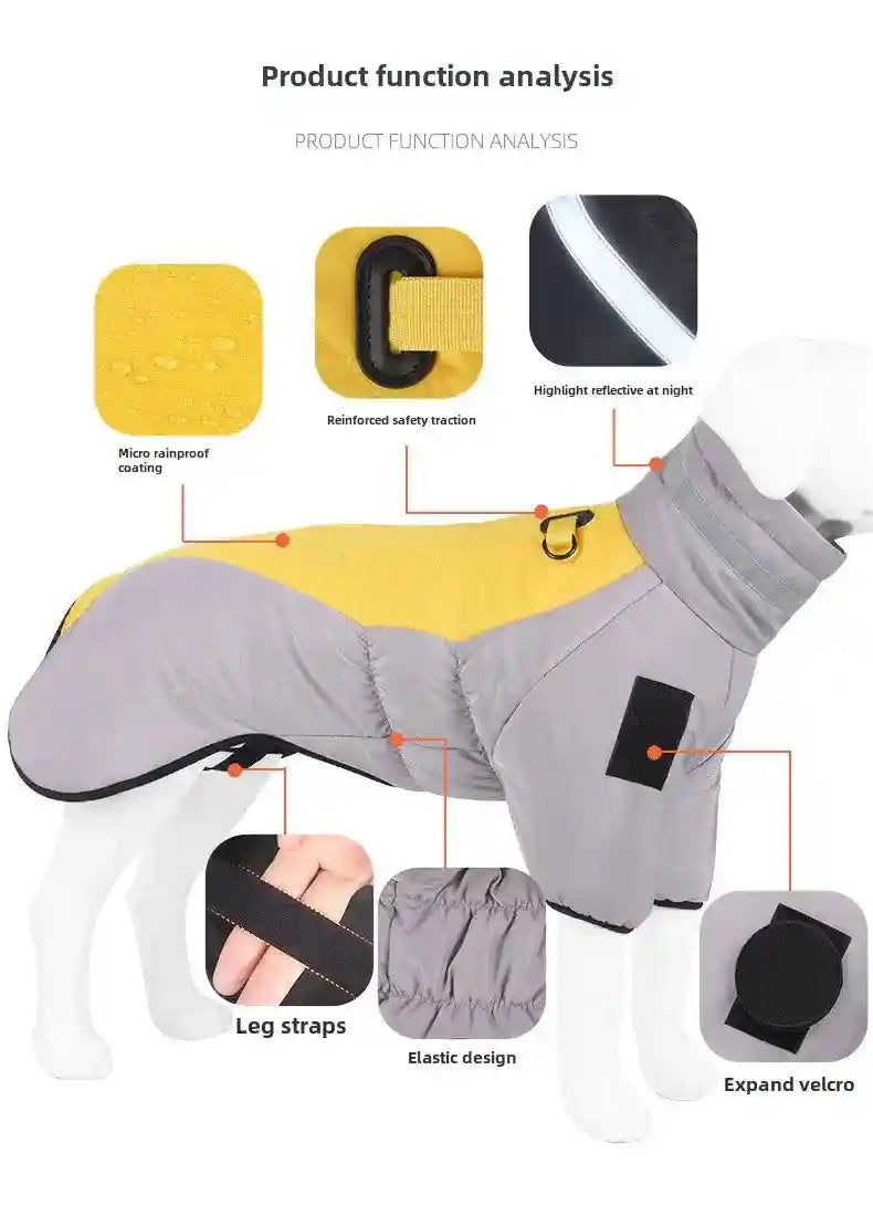 Cappotto Impermeabile Cani Riflettente - Skylight XL by Dog Moda