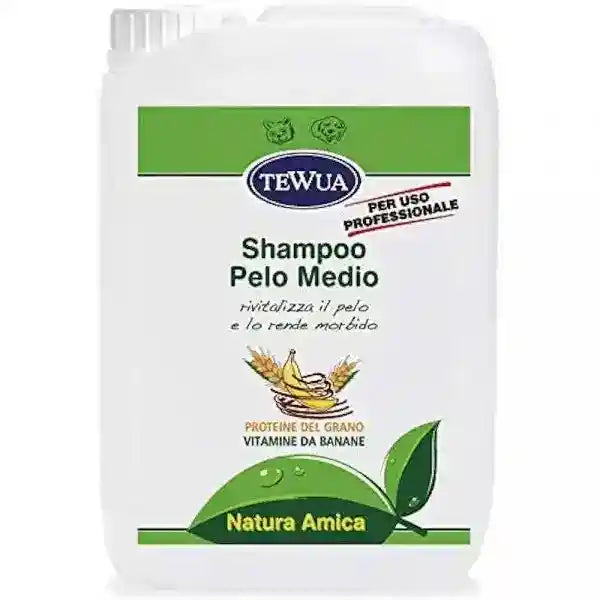 Tanica 10 lt. Shampoo professionale per cani a pelo medio - Tewua by Tewua