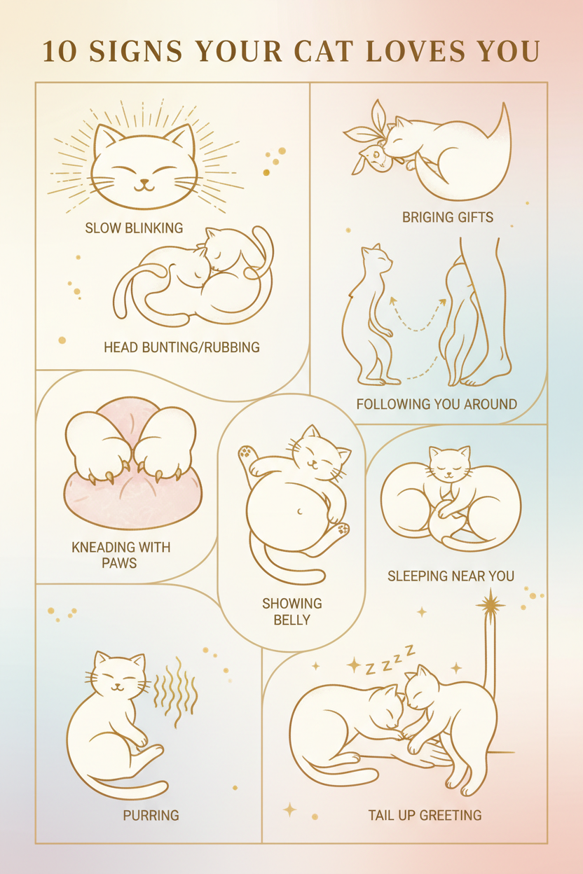 10 Segnali Inequivocabili Che il Tuo Gatto Ti Ama 💕