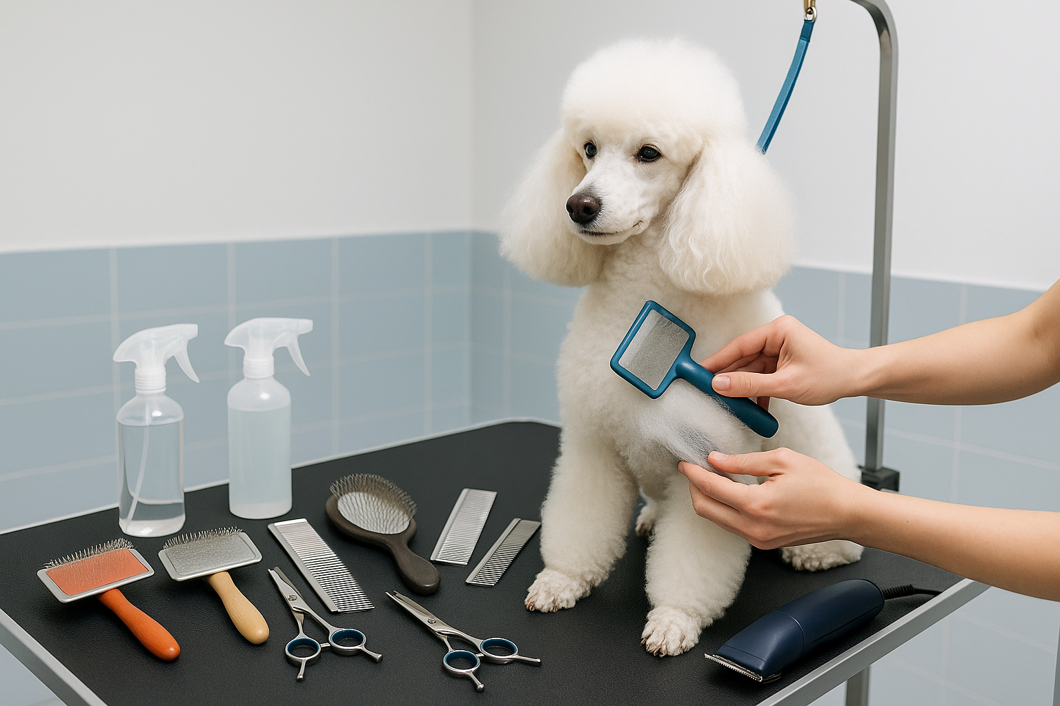 Cura del pelo del barboncino: tecniche e strumenti