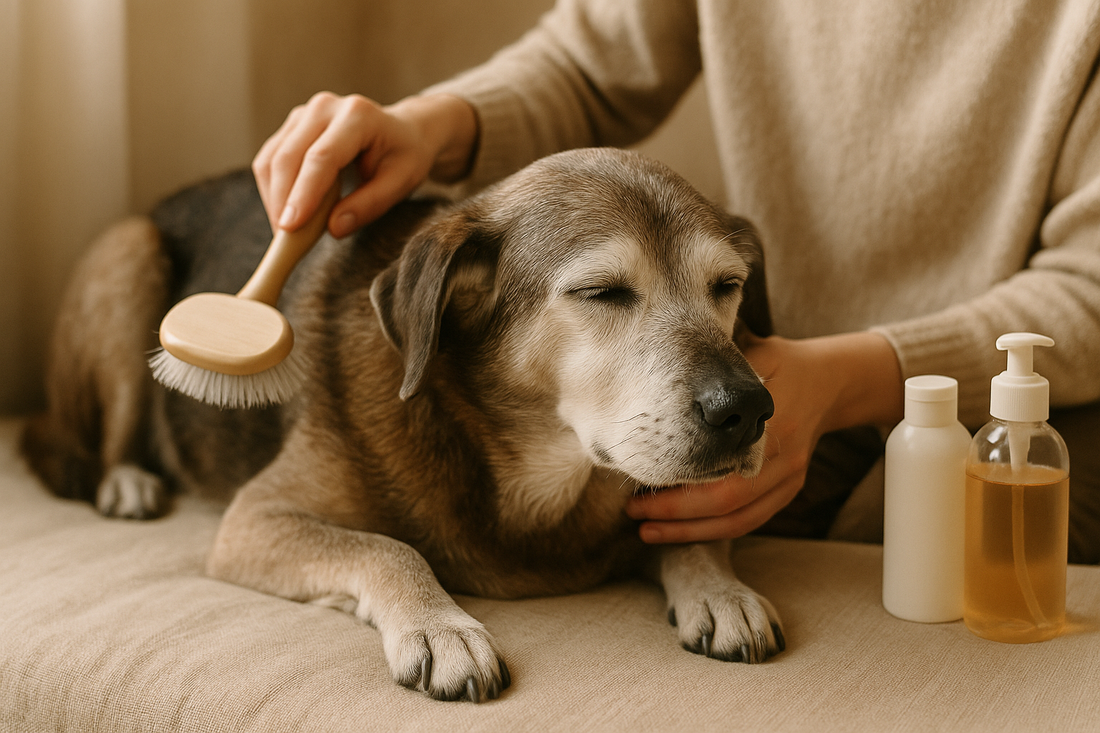 Cura del pelo nei cani anziani: attenzione extra