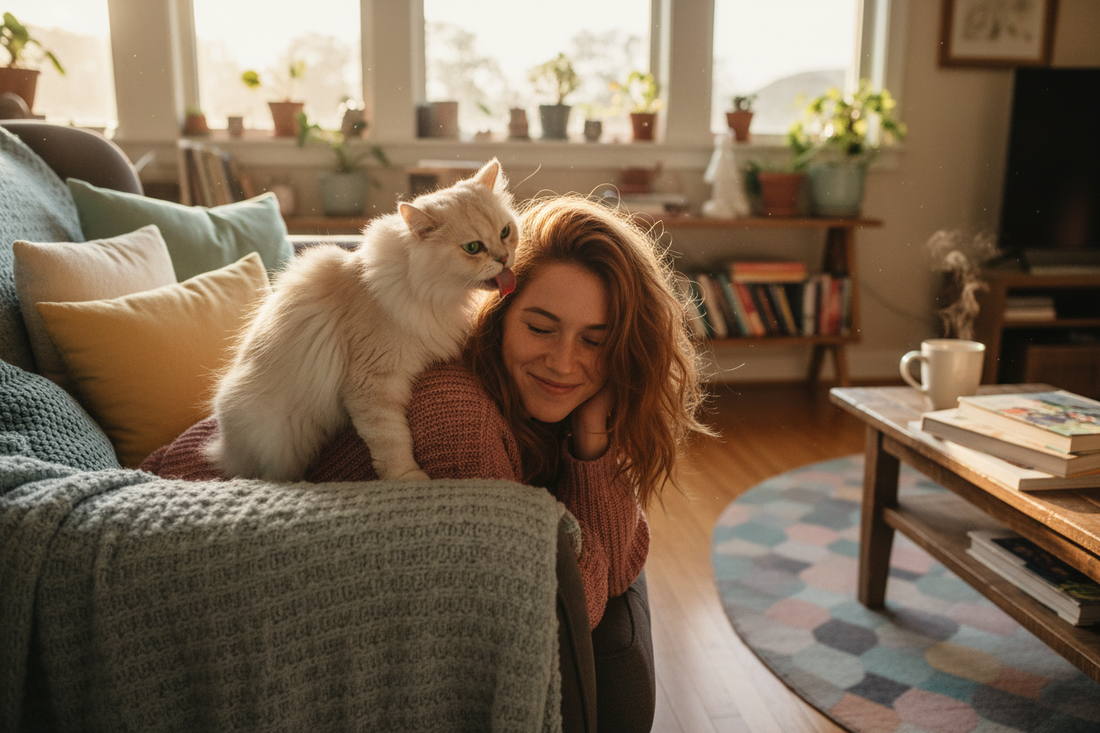 Il tuo gatto ti lecca i capelli? Scopri cosa vuole dirti