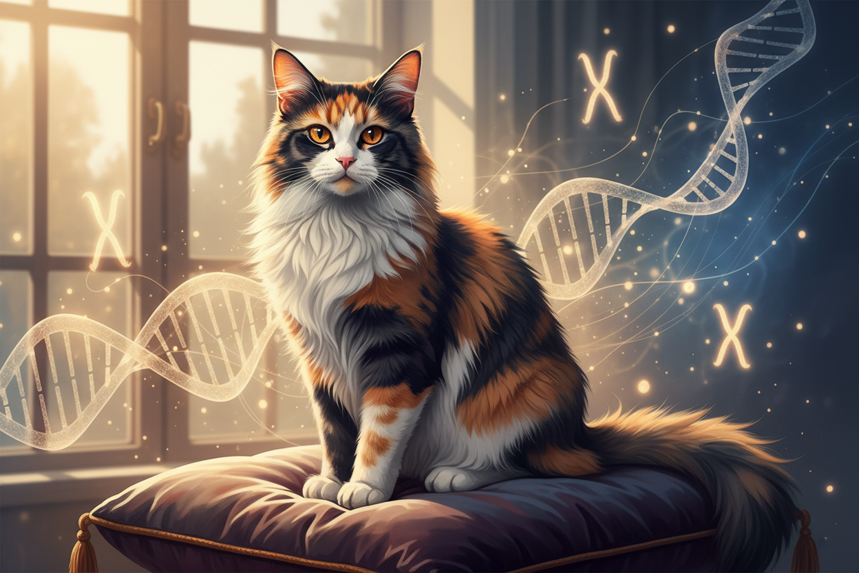 La Leggenda dei Gatti Calico: Perché Sono Femmine 🐱