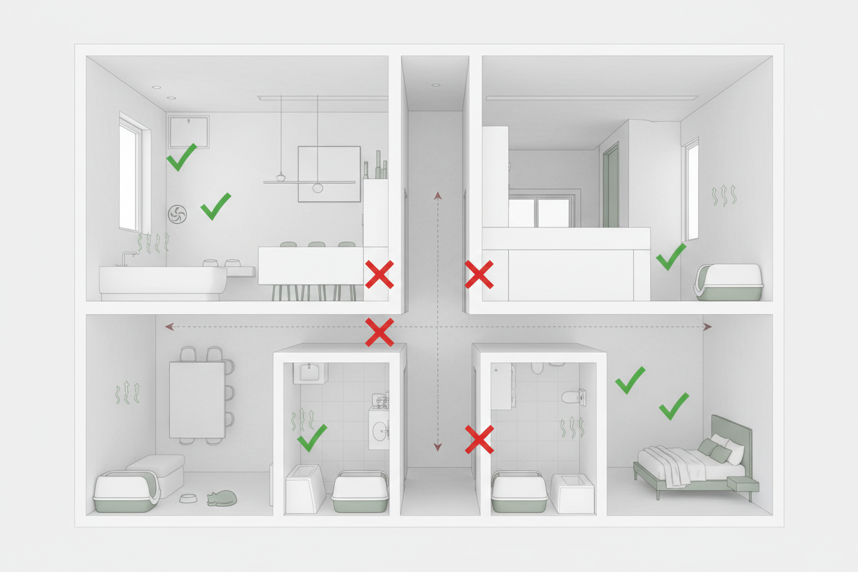 Lettiera del Gatto: Dove Metterla per Evitare Odori 🐱