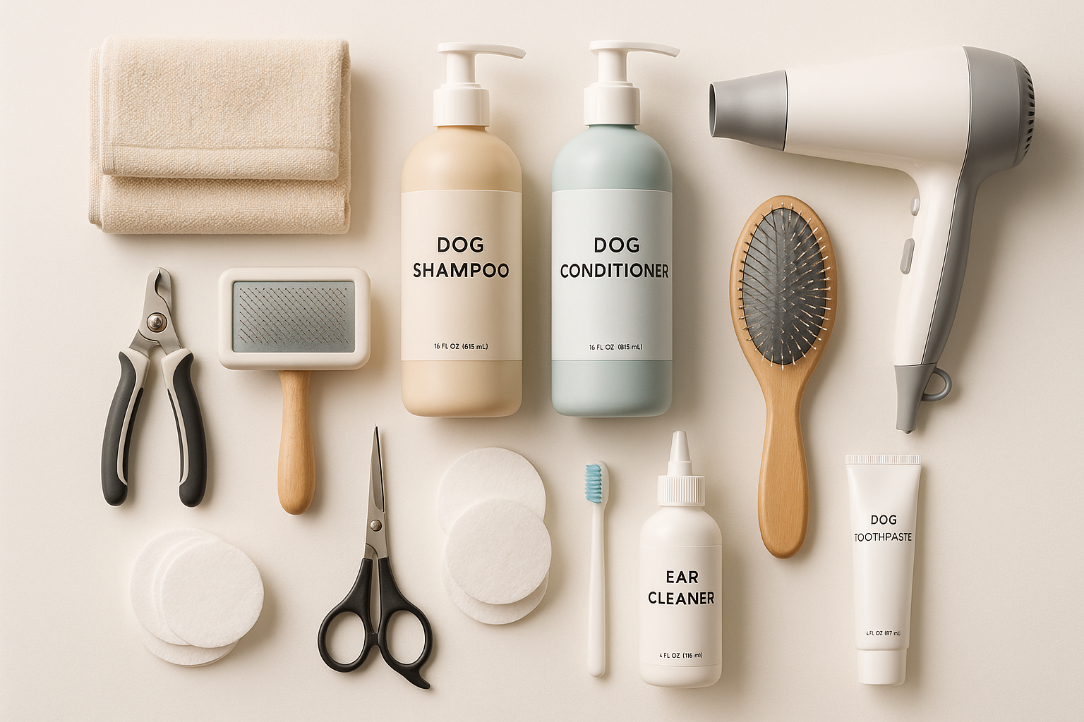 Prodotti indispensabili per un kit toelettatura a casa