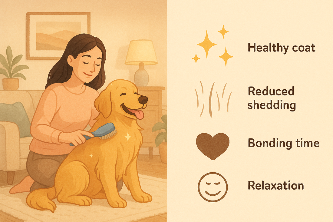 Spazzolatura quotidiana: benefici per cane e padrone