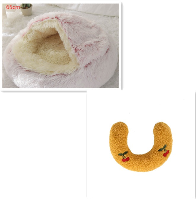 Cuccia Avvolgente "Comfort Ciambella" in Pile con Copertina - Dog Moda