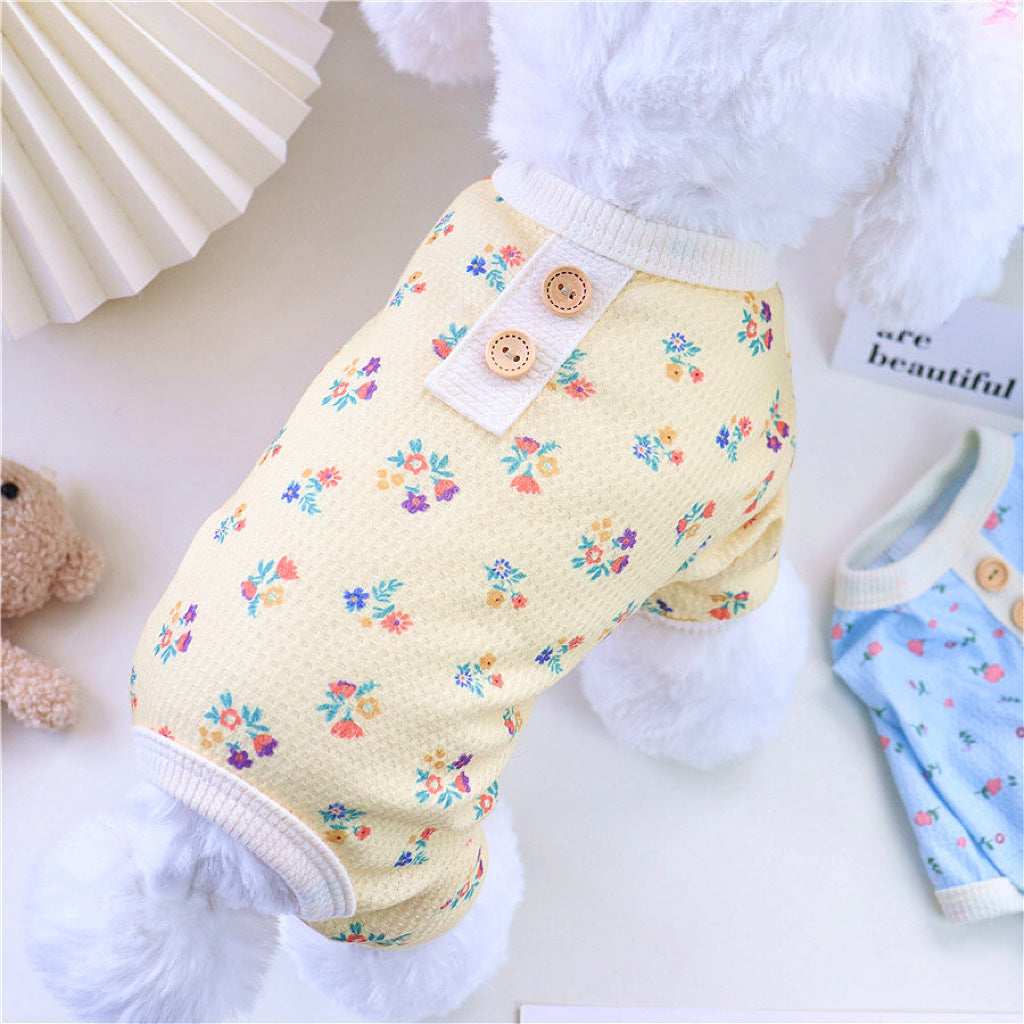 Pigiama Stile Margherita: Tutina a Quattro Zampe per Cani Piccoli - Dog Moda