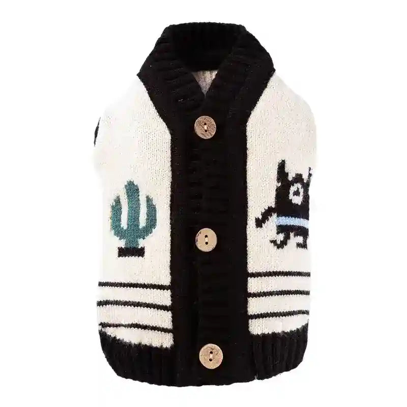 Cardigan per Cani con Bottoni - Maglione Caldo e Morbido by Dog Moda