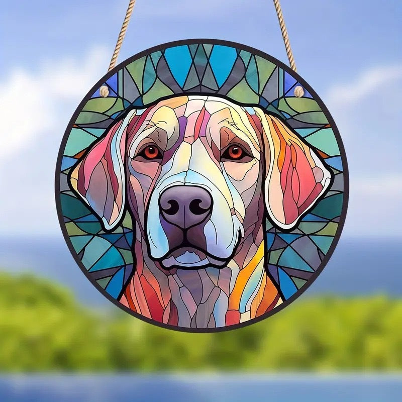 Pendaglio Cani Colorato con Catenella - Diverse Razze