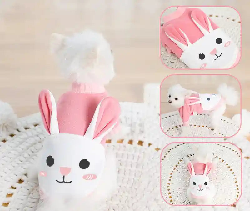 フリース犬用スウェットシャツ - 暖かくて柔らかいフード付き