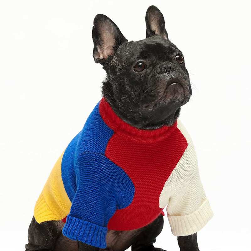 Handmade Dog Sweater "Squares" - Comfort and Unique Style