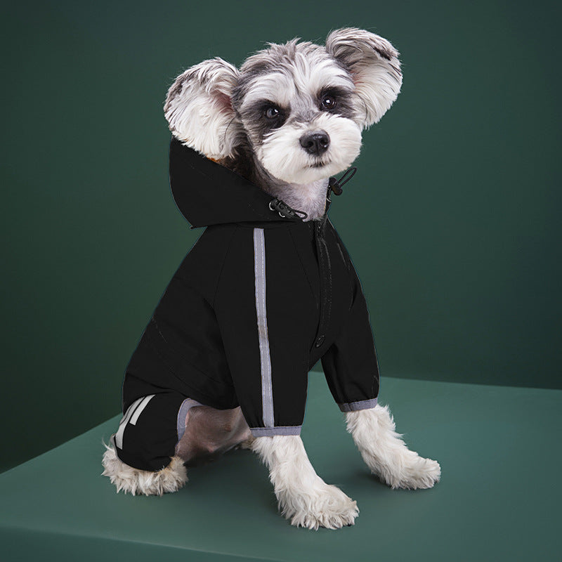 UrbanPaws 4-Legged Dog Raincoat - Rainproof
