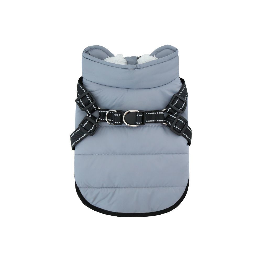 Padded Dog Coat with Integrated Harness