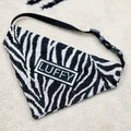 Bandana personalizada para perros con nombre fantasía cebra
