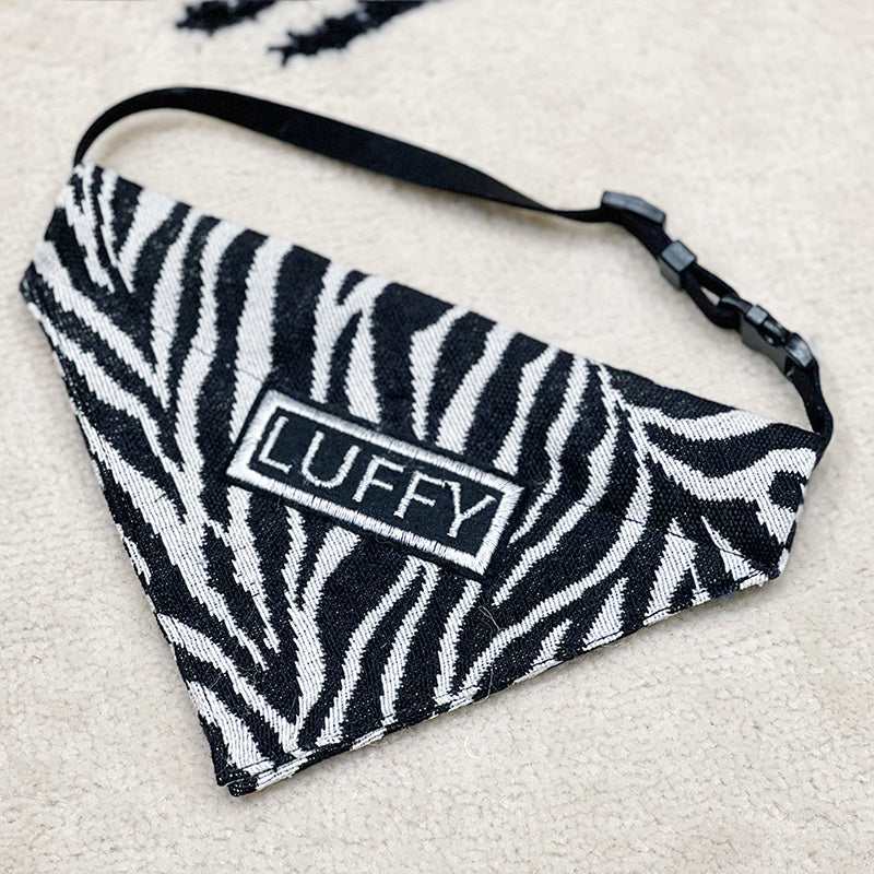 Bandana Personalizzata per Cani con Nome Fantasia Zebrata