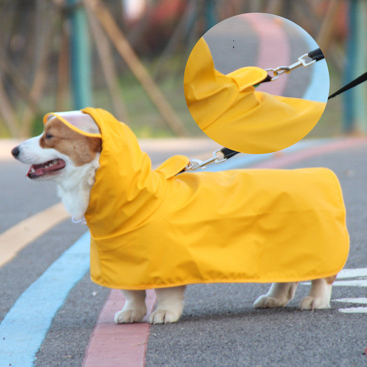 Waterproof Dog Cape with Visor - Total Protection for Your 4-Legged Friend