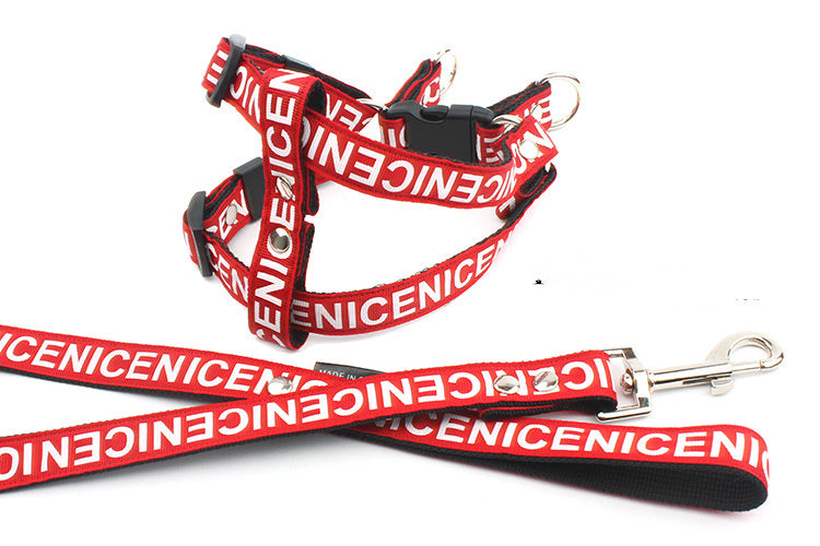 Dog Harness with Adjustable Leash in Durable Nylon