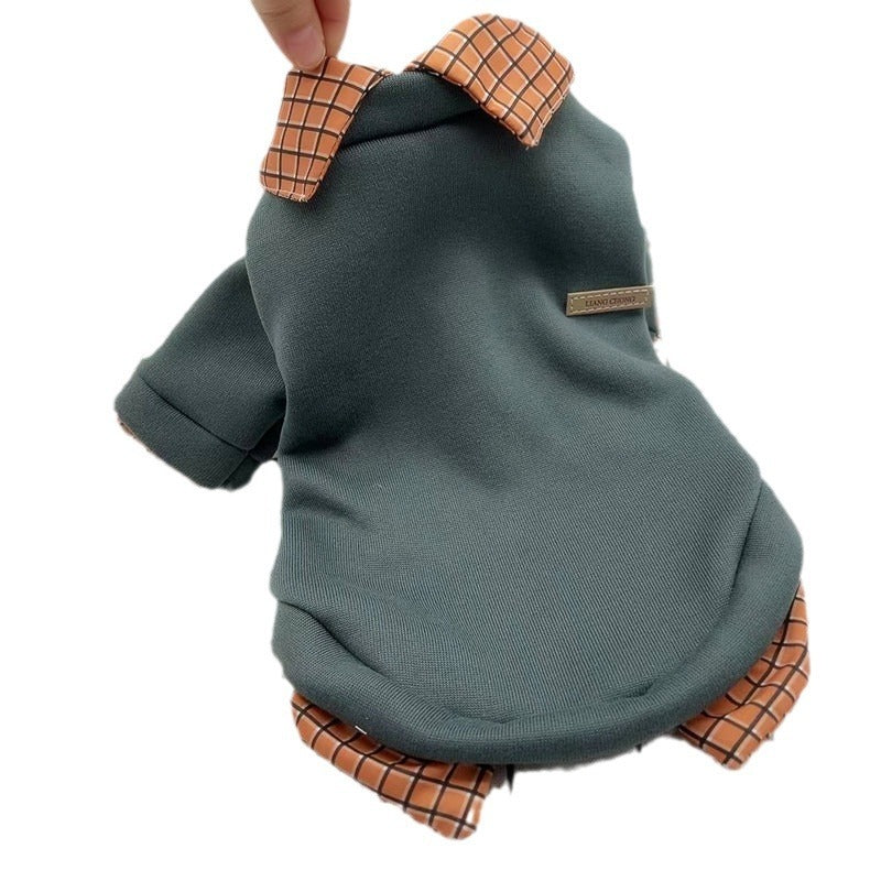Maglioncino per Cani "Flair" in Pile con Colletto Elegante