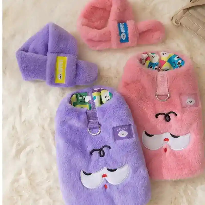 Sudadera para Perros y Gatos Osito - Capucha Bufanda Invernal