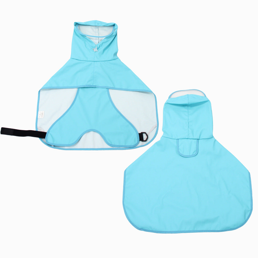Waterproof Dog Cape with Visor - Total Protection for Your 4-Legged Friend