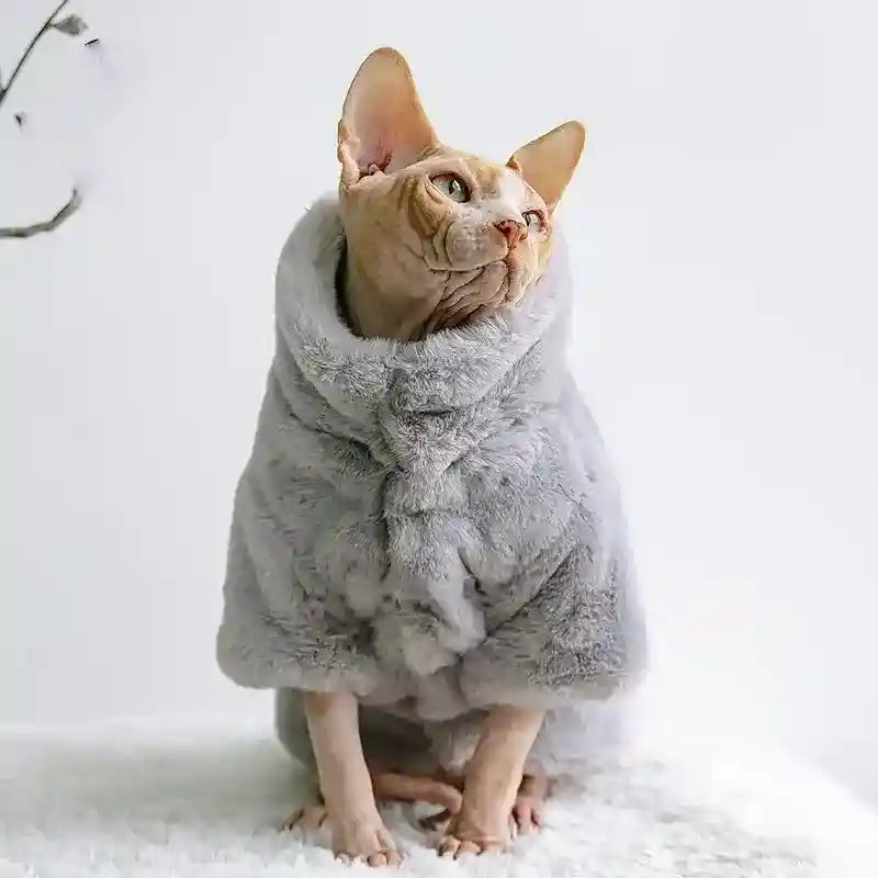 Cappotto in Eco-Pelliccia per Gatti "McQueen" - Caldo e Elegante by Dog Moda
