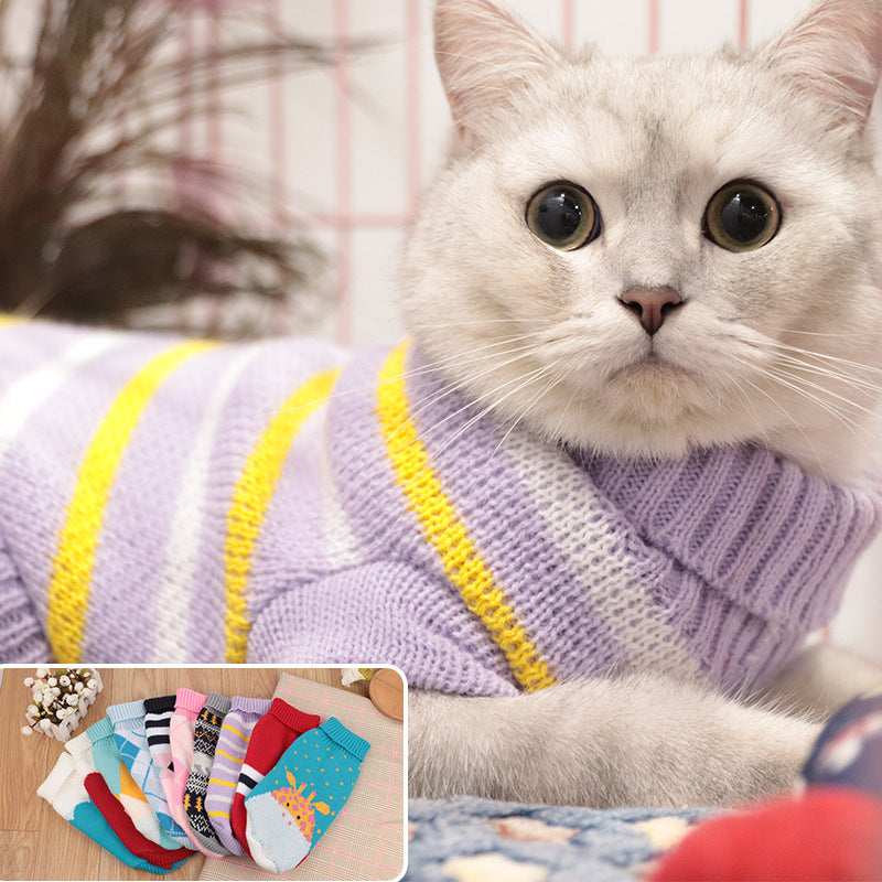 Dog Sweater Model "Fanny" - High Neck, Warm and Stretchy!