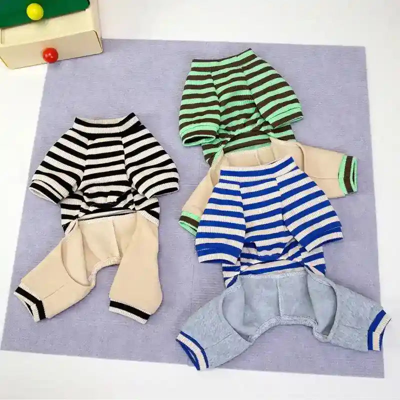 Vestido Ralf a Rayas para Perros - 4 Patas con Anillo