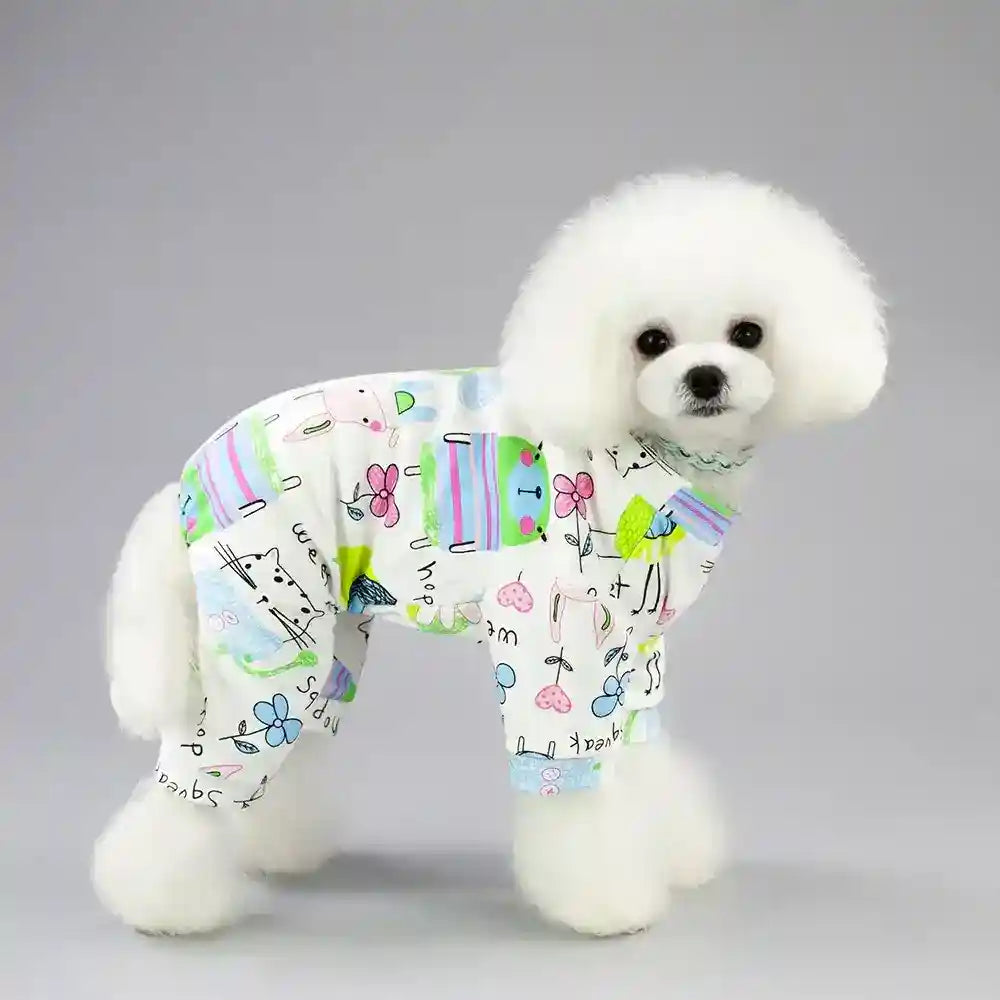 Tutina Donuts per Cani - Pigiama 4 Zampe in Cotone by Dog Moda