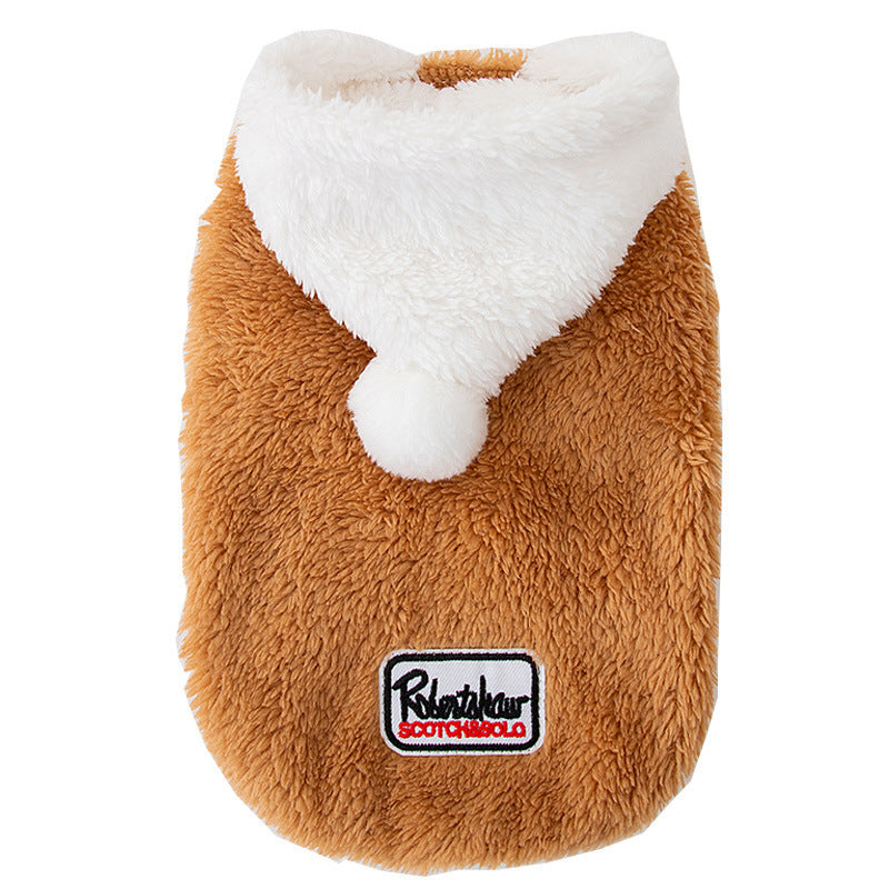Felpa per Cani in Morbido Pile con Cappuccio e Pompom – Comfort e Stile per il Tuo Amico a Quattro Zampe - Dog Moda