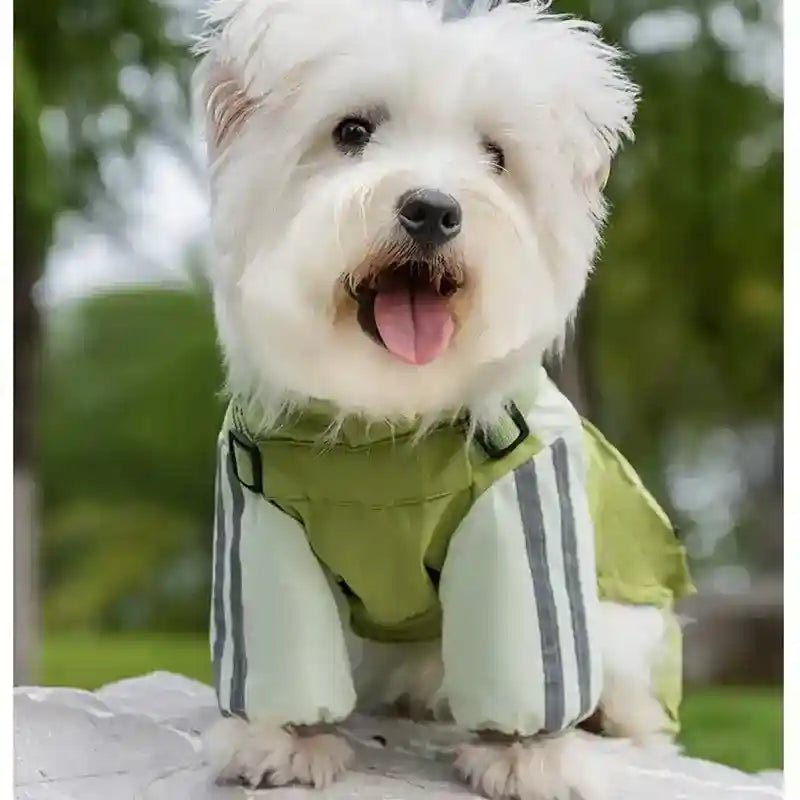 Mono impermeable para perros - Reflectante para exteriores acolchado