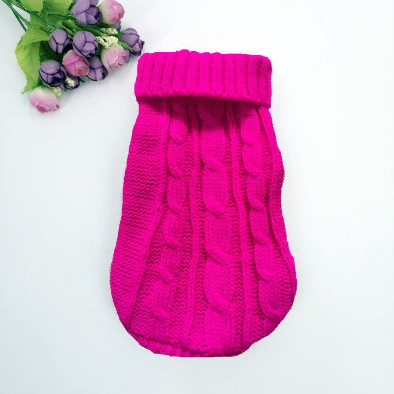 "Penelope" Solid Color Dog Sweater – Style and Warmth for Winter Days