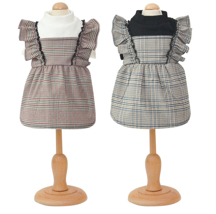 Poodle Dress "Artemide" with Elastic Shoulder Straps, Elegant and Comfortable