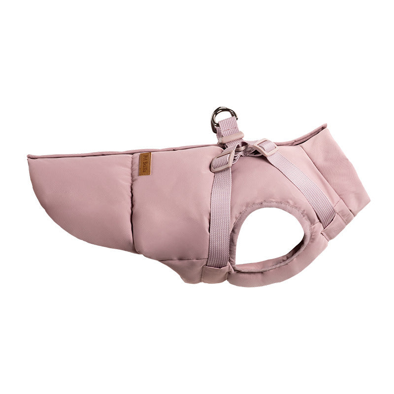 Vogue Padded Dog Coat with Integrated Harness