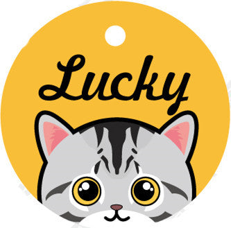 Medaglietta Gatto Personalizzata con Nome e Campanellino