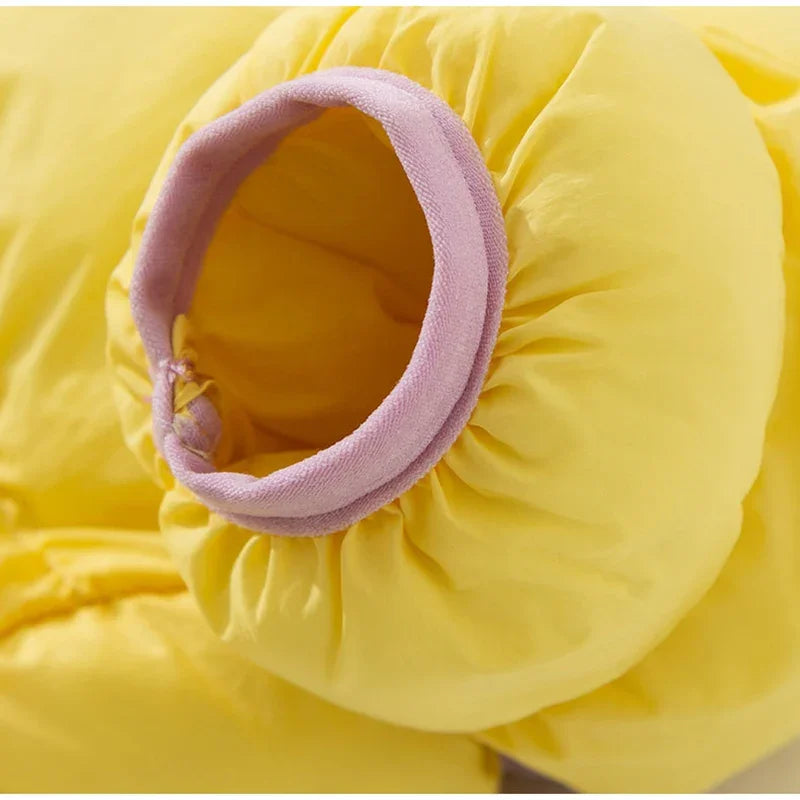 Autumn And Winter Dog High-end Macaron Thickened Zipper Bear Warm Four-legged Cotton-padded Jacket, Cat Cotton-padded Jacket, Pet Clothes