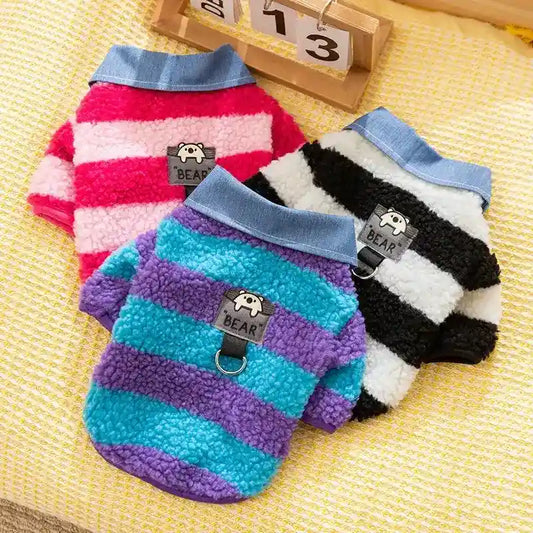 Felpa BEAR HIPIPET in Pile Pelo d'Agnello per Cani by Dog Moda