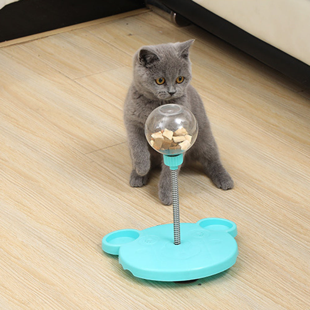 Interaktives Spielzeug für Katzen und Hunde – Mit Saugnapf, Snacks und Minze