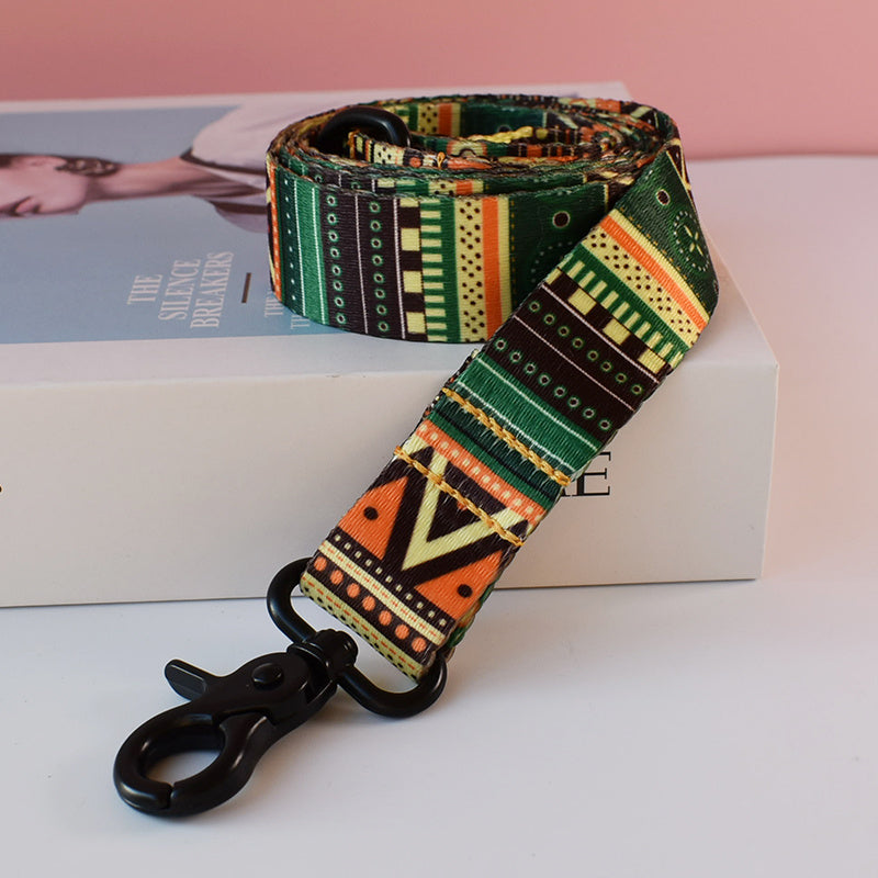 Dog collar and leash set with "Time" ring