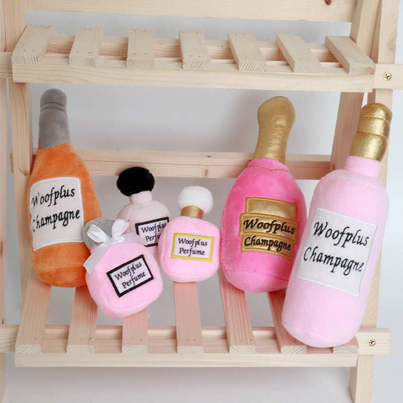 Plush Dog Toy – Soft Bottles and Scents for Small Breeds