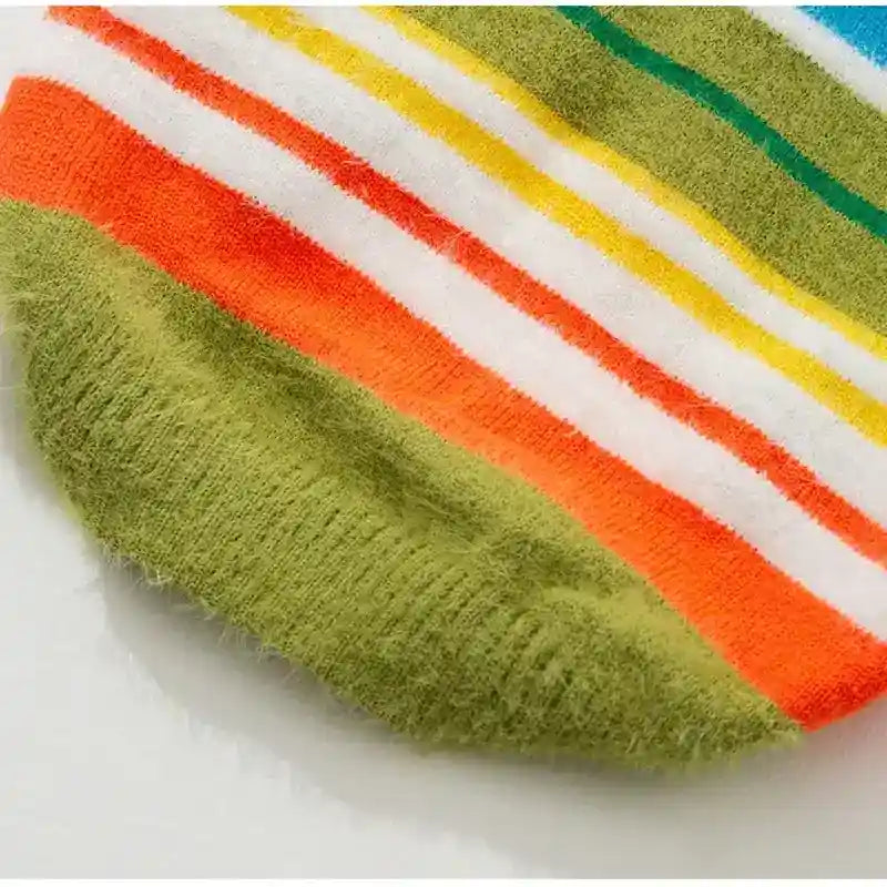 大型犬用カラフルストライプセーター ゴールデンレトリバー