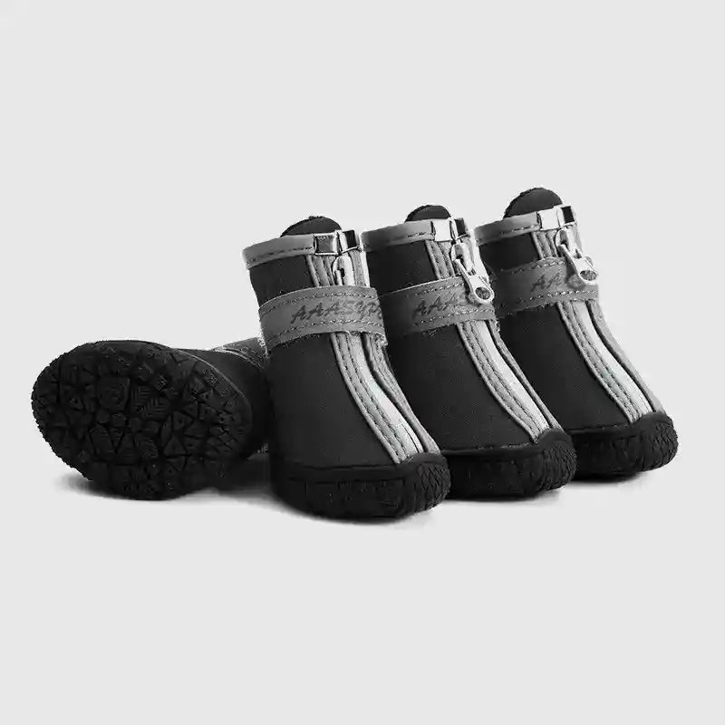 Calze per Cani, Taglia M, Pantofole in Velcro Regolabili con Protezione Antiscivolo per Cani di Piccola e Media Taglia per Interni, Nero (4 Stück Calze per Cani, Taglia M, Pantofole in Velcro Regolabili con Protezione Antiscivolo per Cani di Piccola e Media Taglia per Interni, Nero (4 Stück