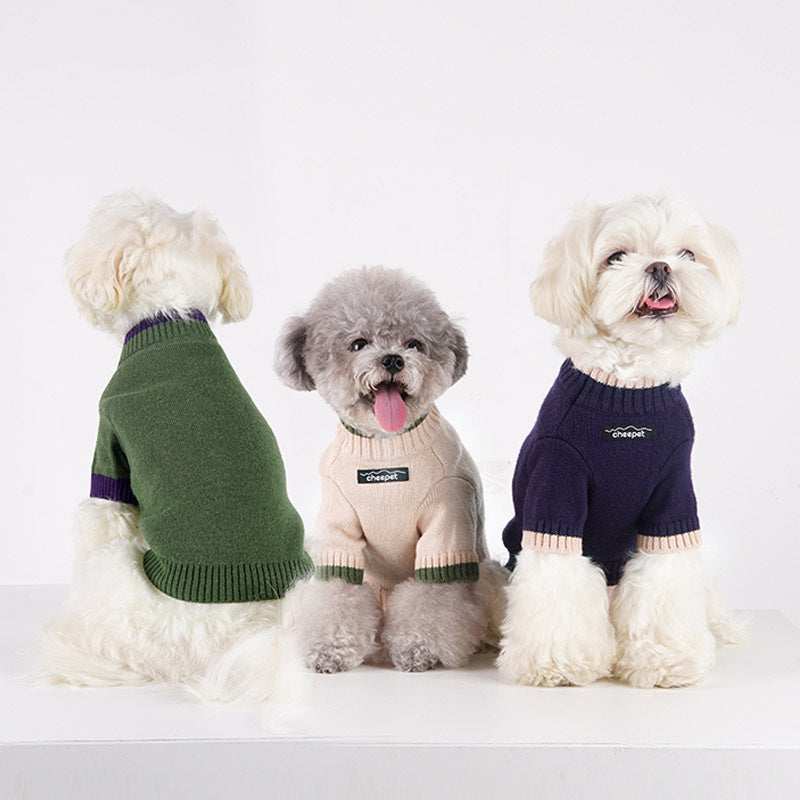Maglioncino per cani Cheepet mezze maniche due colori - Dog Moda