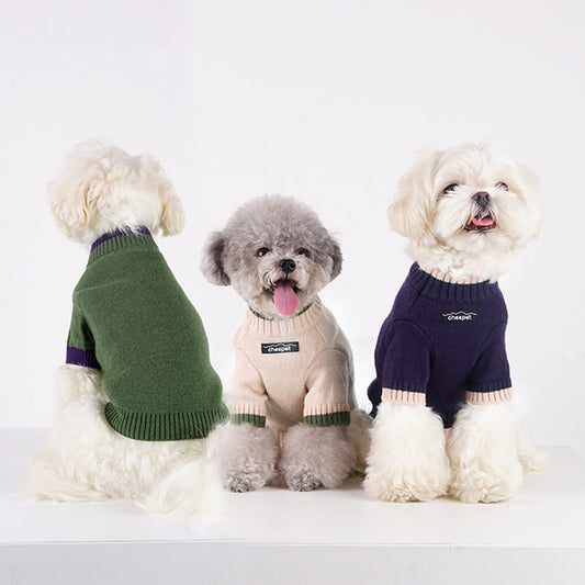 Cheepet dog sweater half sleeves two colors