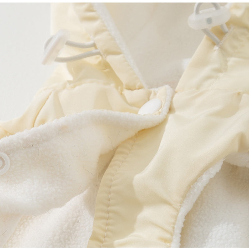 Cappotto Lucky Dog Smanicato con Cappuccio e Fiocco