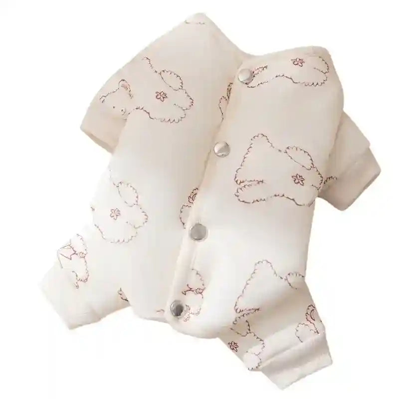 Mono acolchado ositos para perros - 4 patas invierno