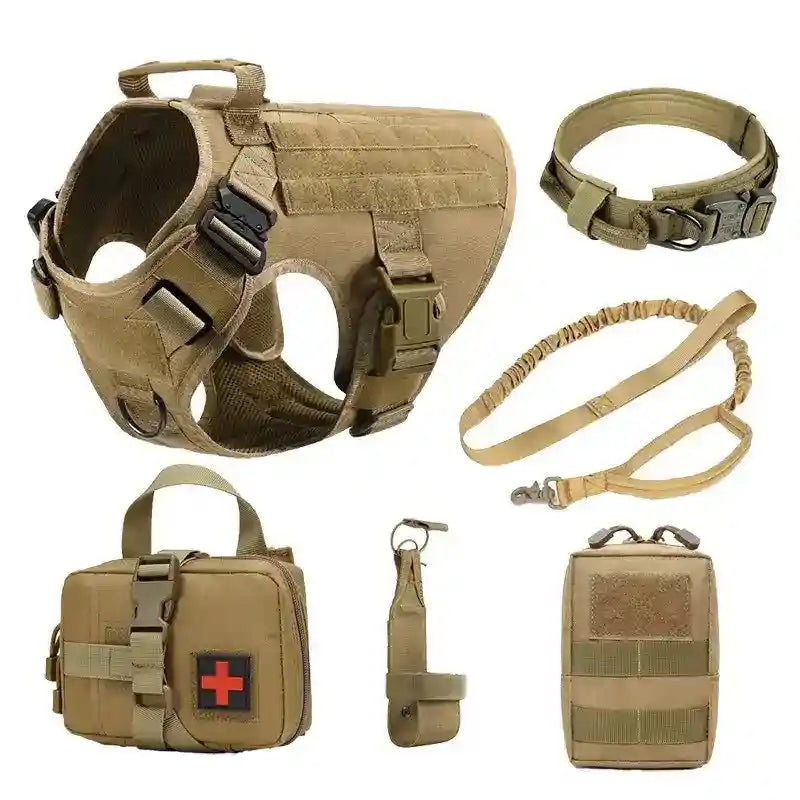 Kit Pettorina Tattica Cani Addestramento con Accessori by Dog Moda