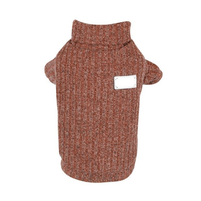 "Chic Dog" Dog Sweater with Elasticated High Neck