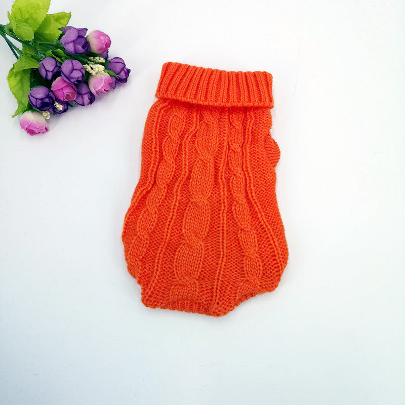 "Penelope" Solid Color Dog Sweater – Style and Warmth for Winter Days