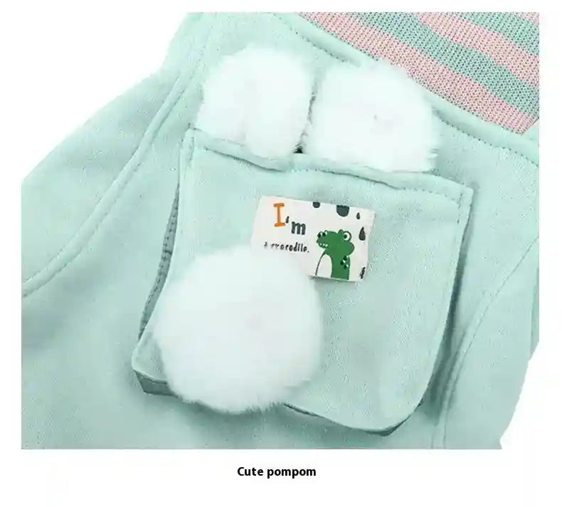 Tutina Salopette Gatti a Righe con Tasca - 6 Taglie by Dog Moda